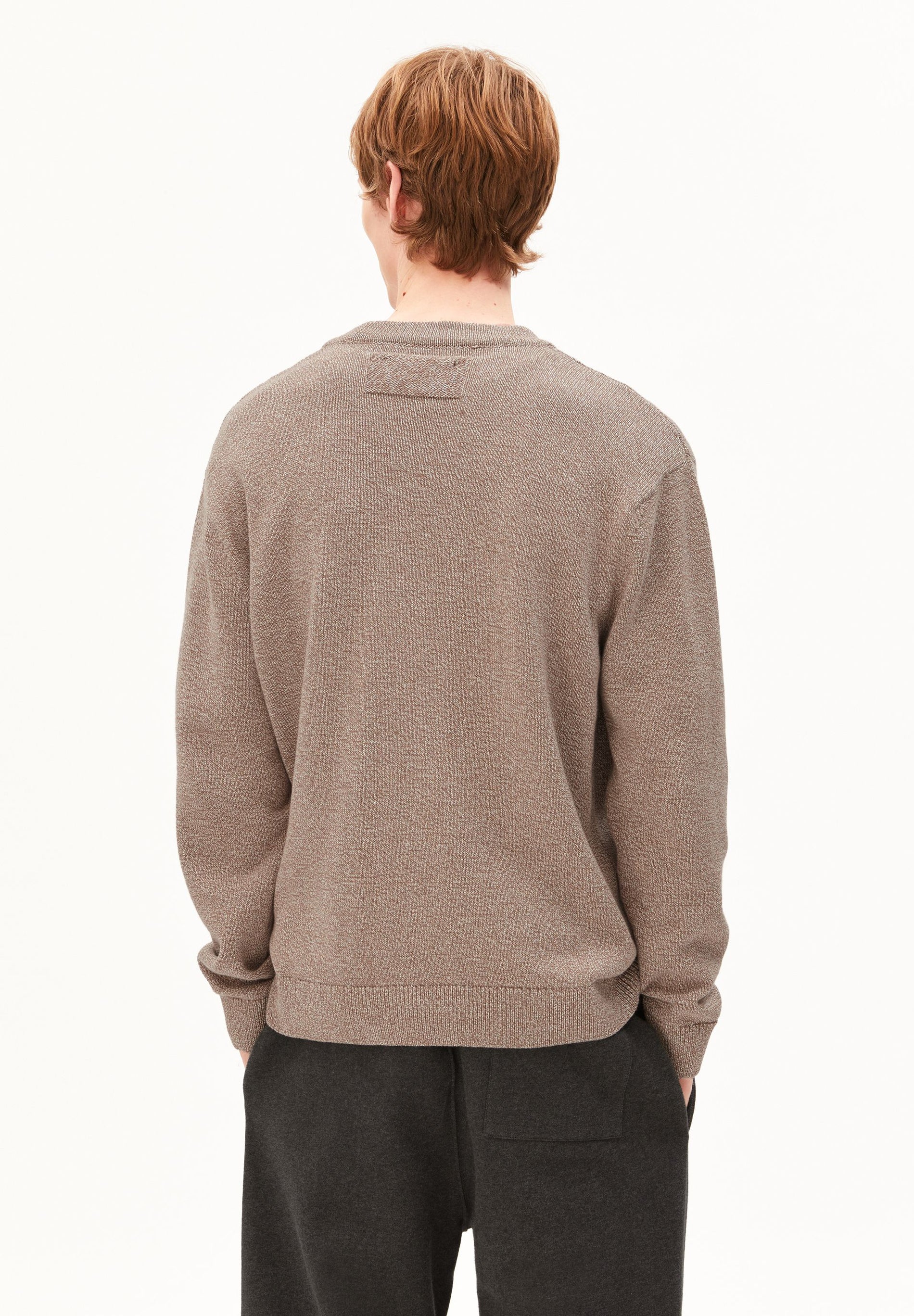 Mouline Knit Cardigan Amberwood Oatmilk | ARMEDANGELS