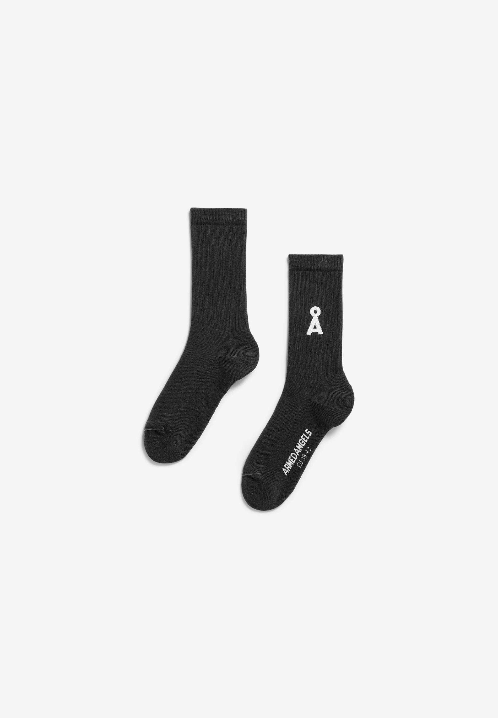 Saamus Bold Socks Black | ARMEDANGELS