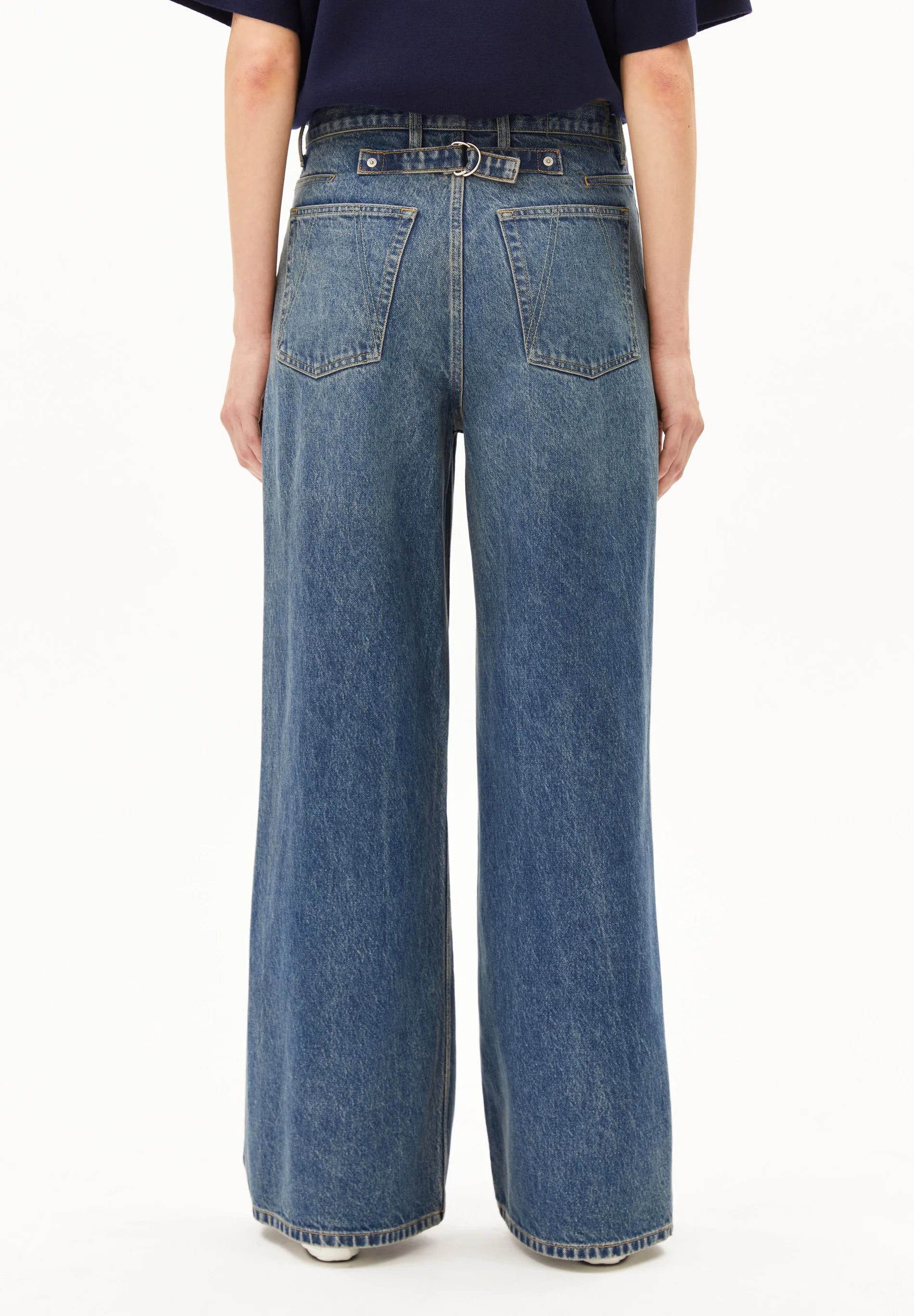 Athenaas High Waist Wide Jean Ligure | ARMEDANGELS