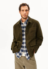 Corduroy Bakers Blazer Dark Earth | ARMEDANGELS