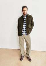 Corduroy Bakers Blazer Dark Earth | ARMEDANGELS