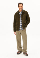 Corduroy Bakers Blazer Dark Earth | ARMEDANGELS