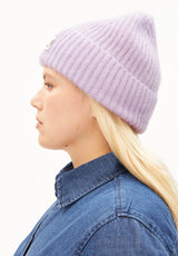 Mohair Blend Beanie Moonlit Lilac | ARMEDANGELS