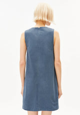 Corduroy Mini Dress Dusty Moon | ARMEDANGELS