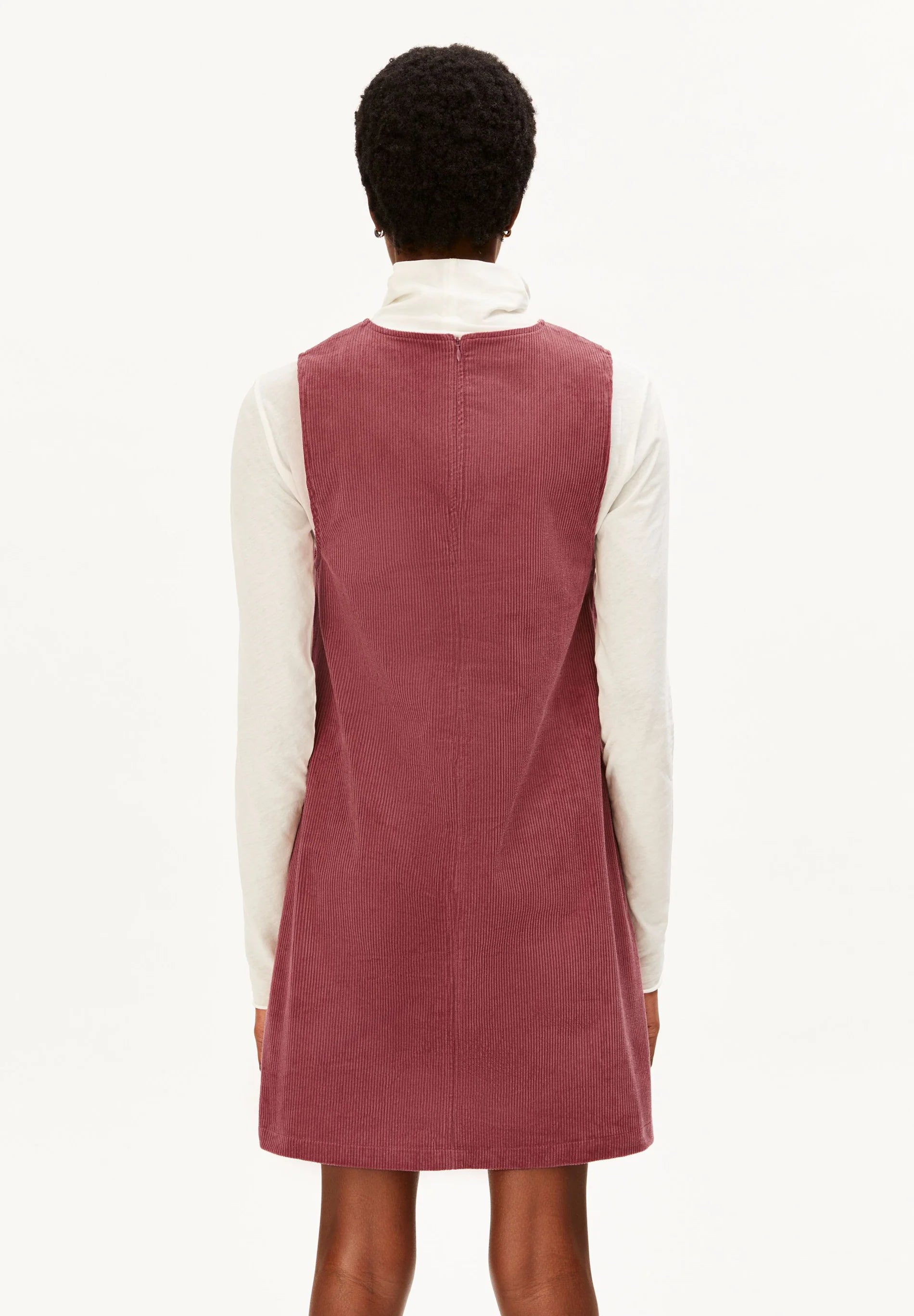 Corduroy Mini Dress Velvet Ember | ARMEDANGELS