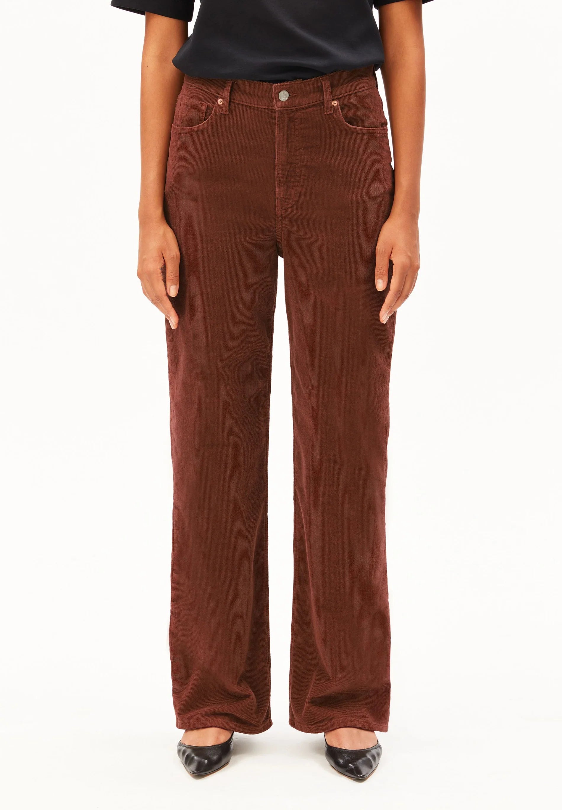Enijaa Corduroy Pant Rustwood | ARMEDANGELS