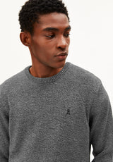 Alvaario Knit Sweater Black Oatmilk | ARMEDANGELS