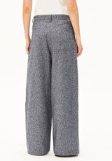 Tweed Barrel Trousers Mid Grey Melange Oatmlik | ARMEDANGELS