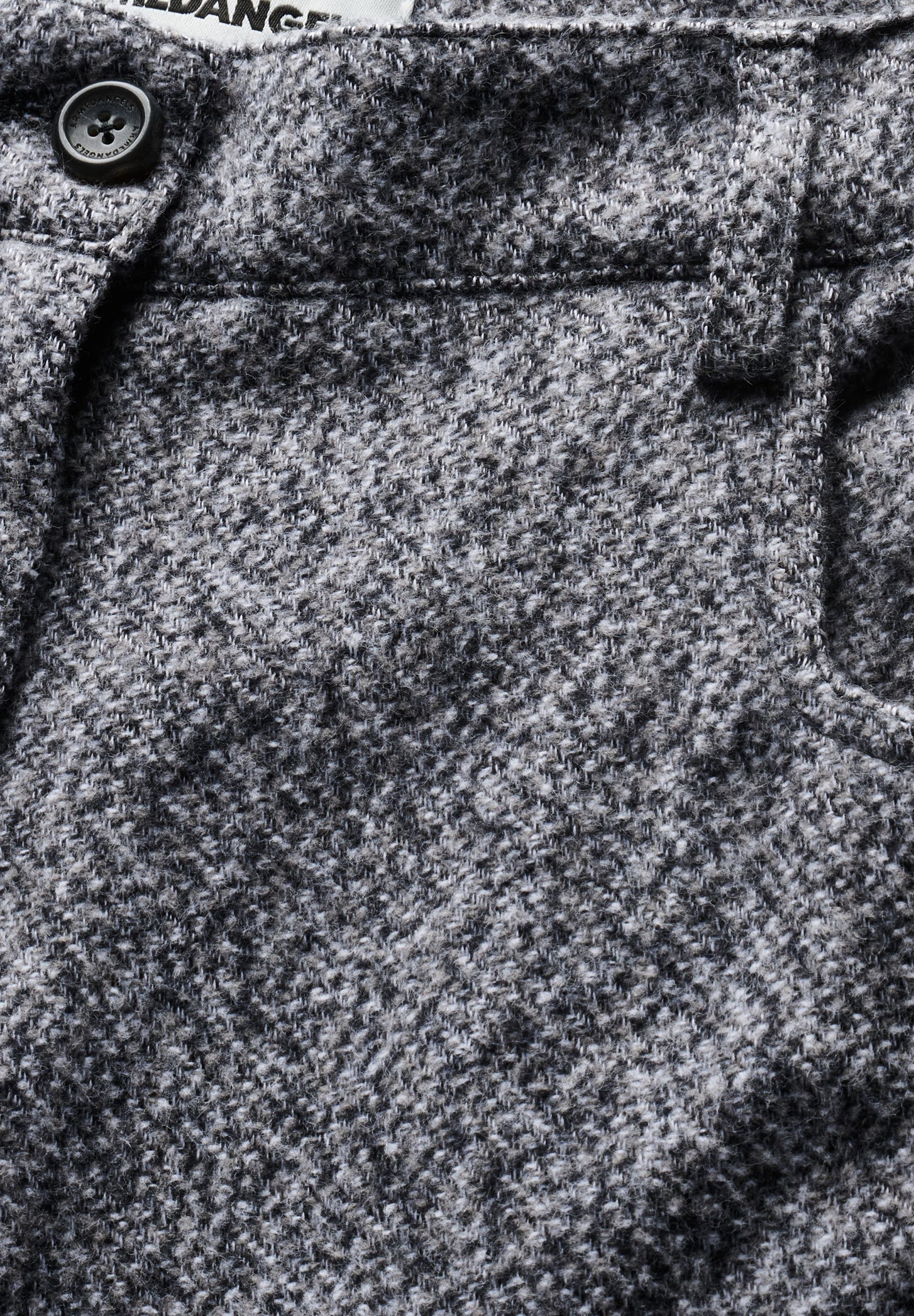 Tweed Barrel Trousers Mid Grey Melange Oatmlik | ARMEDANGELS