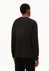 Maarkos Waffle Longsleeve Black | ARMEDANGELS