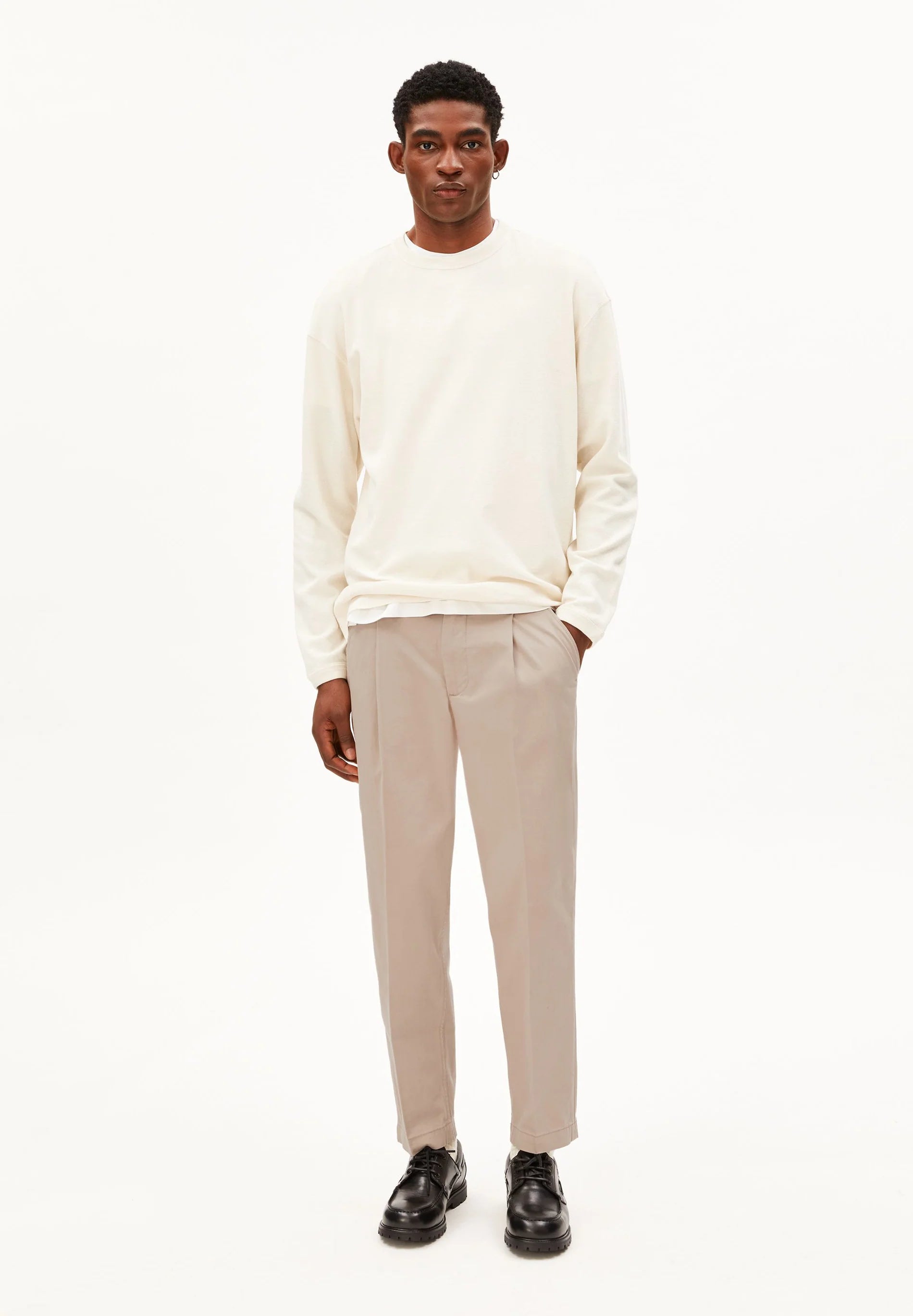 Maarkos Waffle Longsleeve Pure | ARMEDANGELS