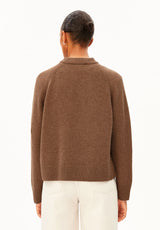 Wool Knit Sweater Claystone Melange | ARMEDANGELS