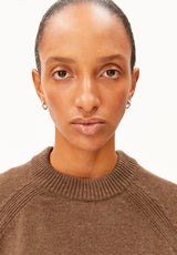 Wool Knit Sweater Claystone Melange | ARMEDANGELS