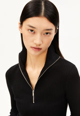 Cotton Knit Sweater Black | ARMEDANGELS