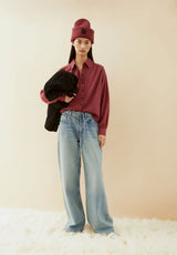 Efinaraa Flannel Blouse Velvet Ember | ARMEDANGELS