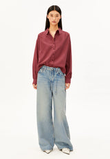 Efinaraa Flannel Blouse Velvet Ember | ARMEDANGELS