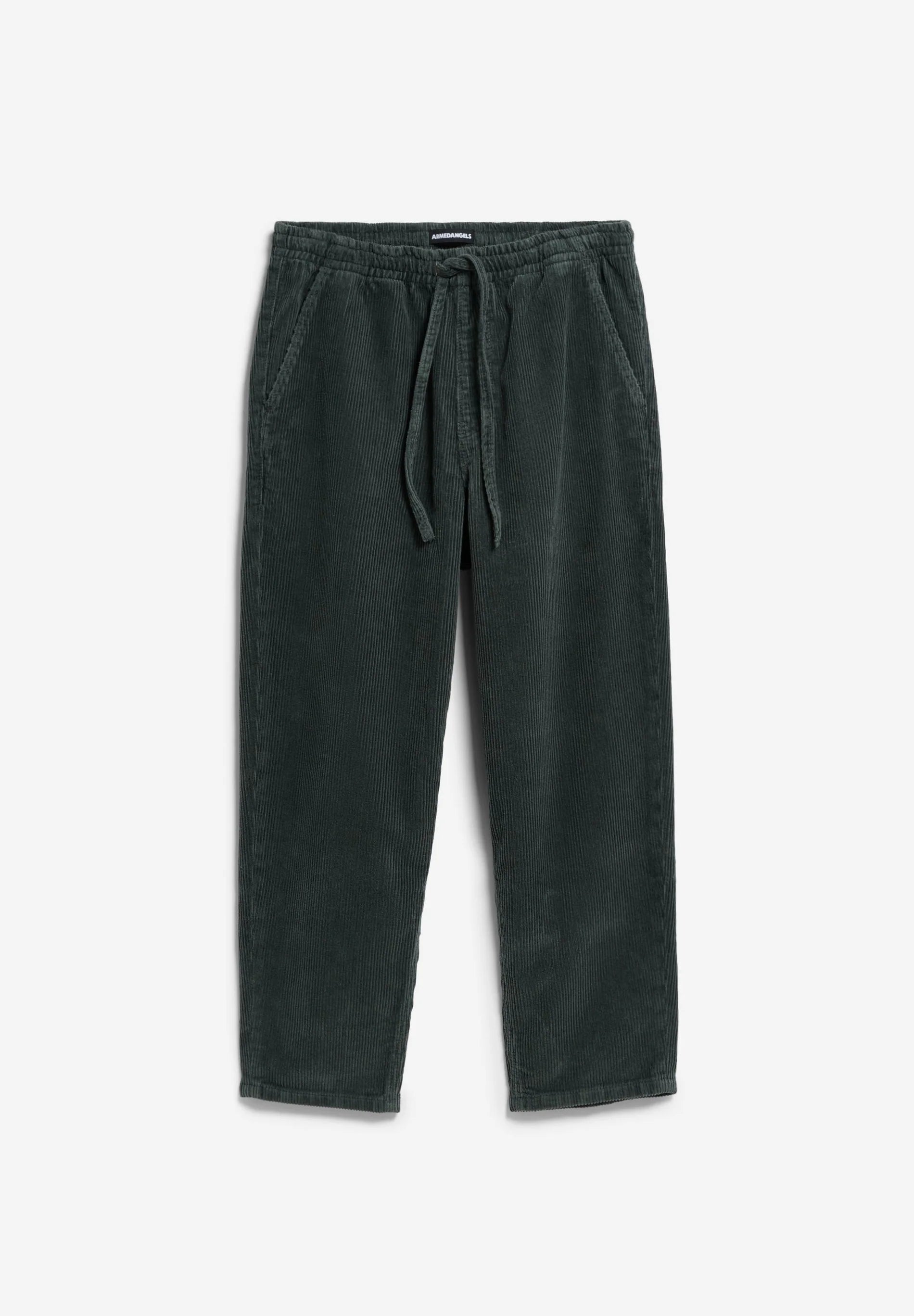 Pull On Corduroy Tapered Pant Space Steel | ARMEDANGELS
