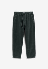 Pull On Corduroy Tapered Pant Space Steel | ARMEDANGELS