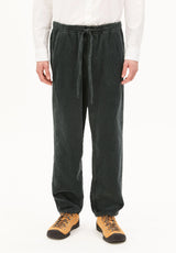 Pull On Corduroy Tapered Pant Space Steel | ARMEDANGELS