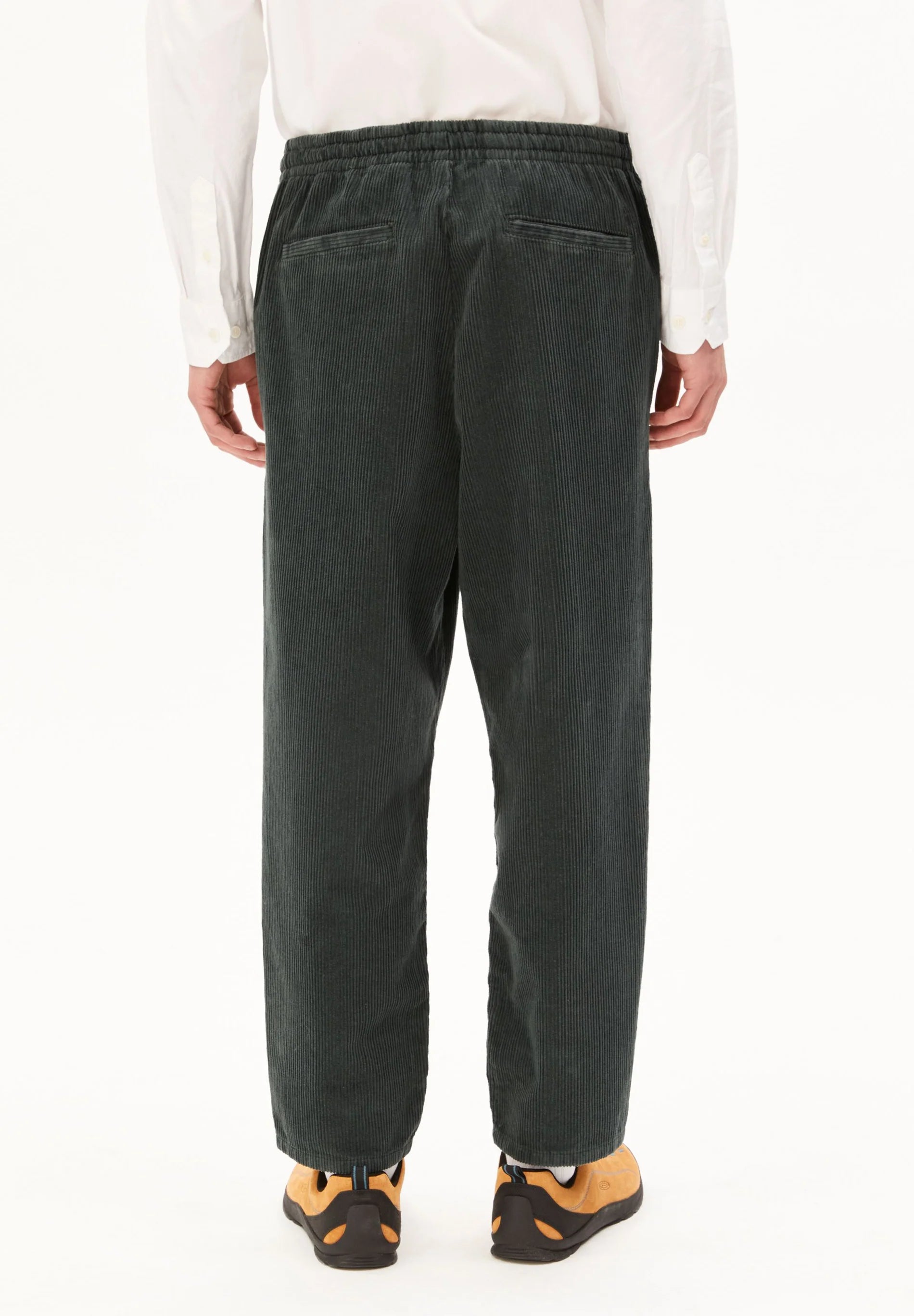 Pull On Corduroy Tapered Pant Space Steel | ARMEDANGELS