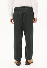 Pull On Corduroy Tapered Pant Space Steel | ARMEDANGELS