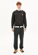 Pull On Corduroy Tapered Pant Space Steel | ARMEDANGELS