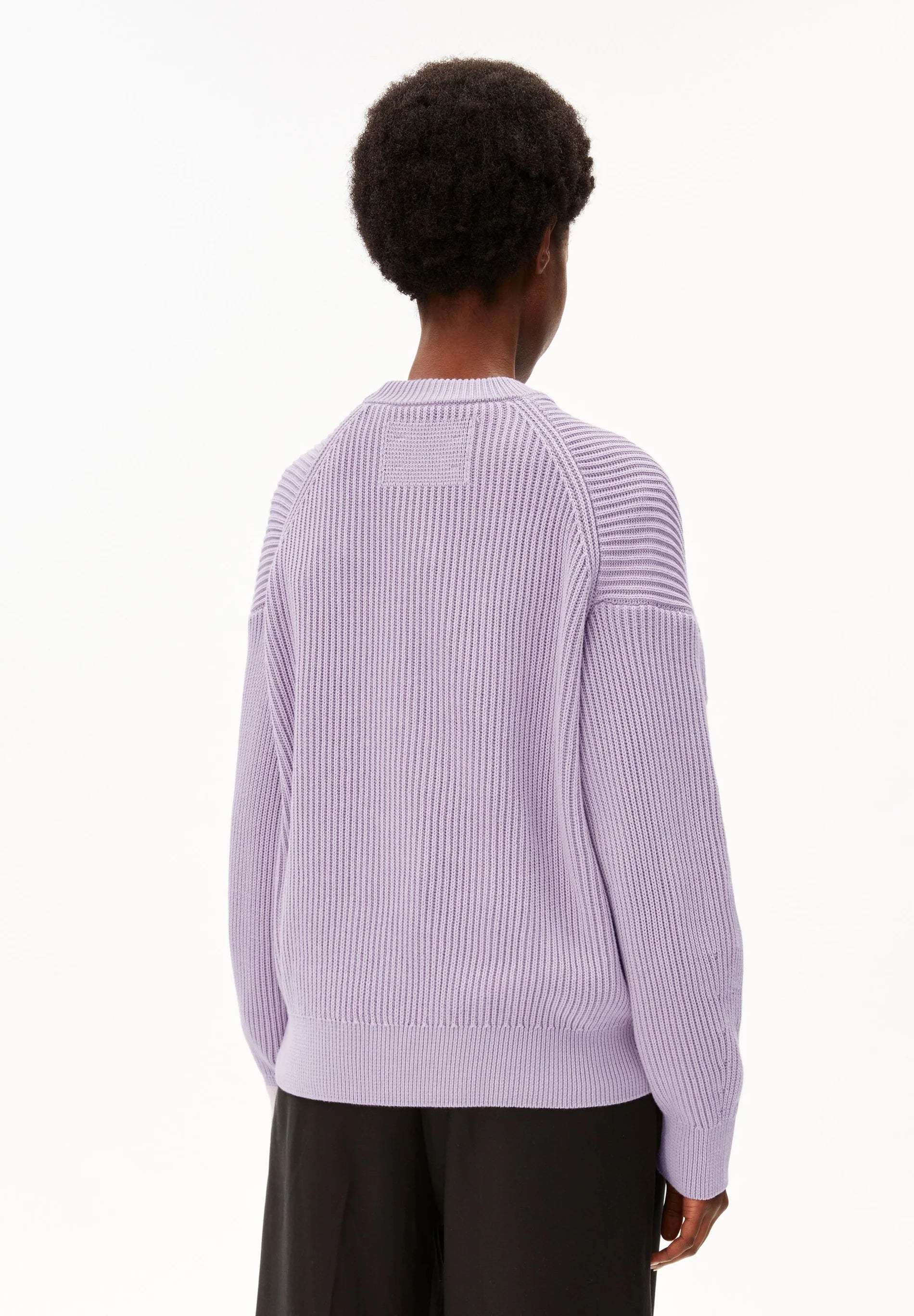 Vanise Rib Knit Sweater Moonlit Lilac Dark Moonlit Lilac | ARMEDANGELS
