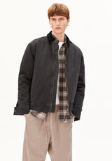 Padded Cotton Jacket Dark Steel | ARMEDANGELS