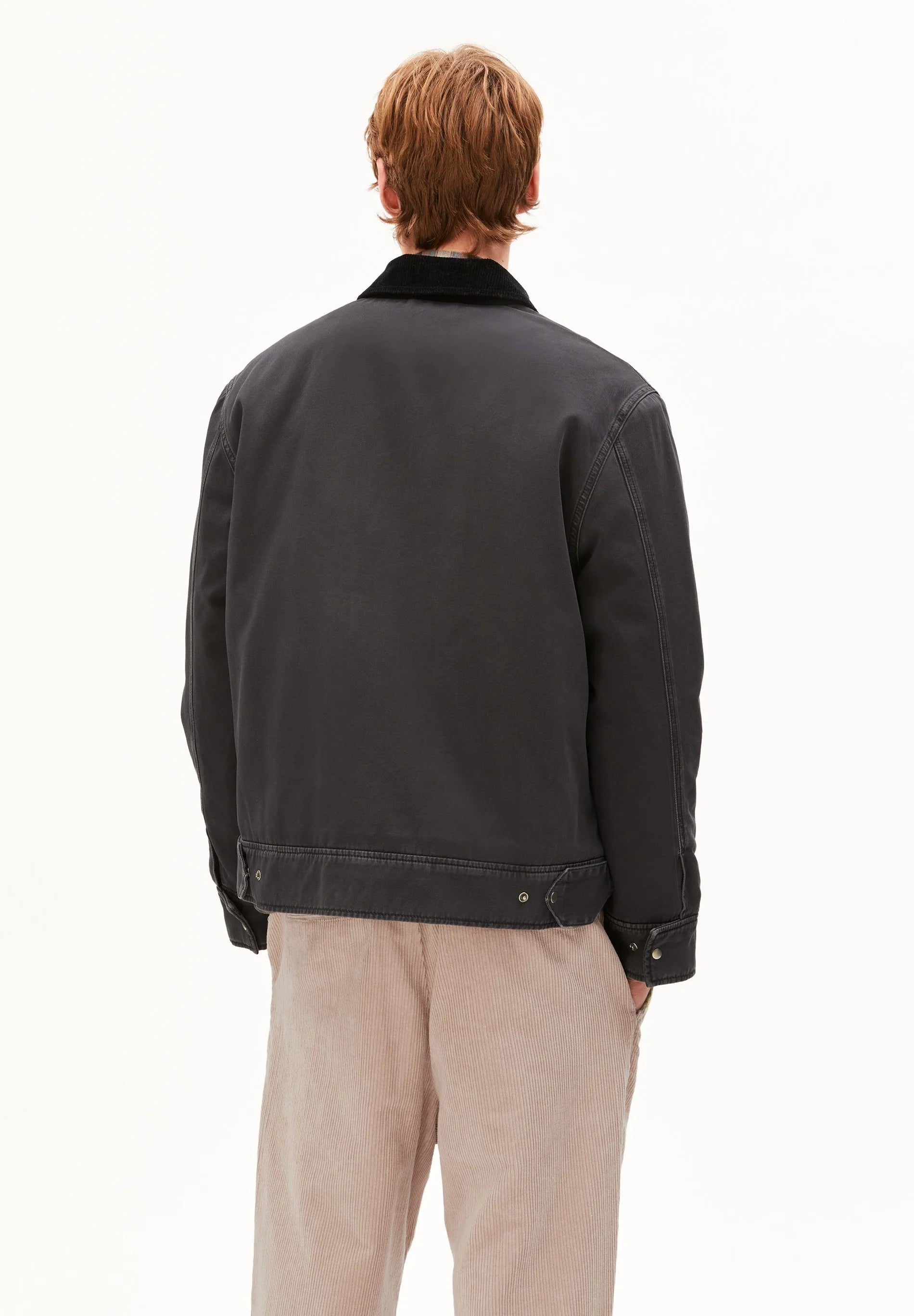 Padded Cotton Jacket Dark Steel | ARMEDANGELS