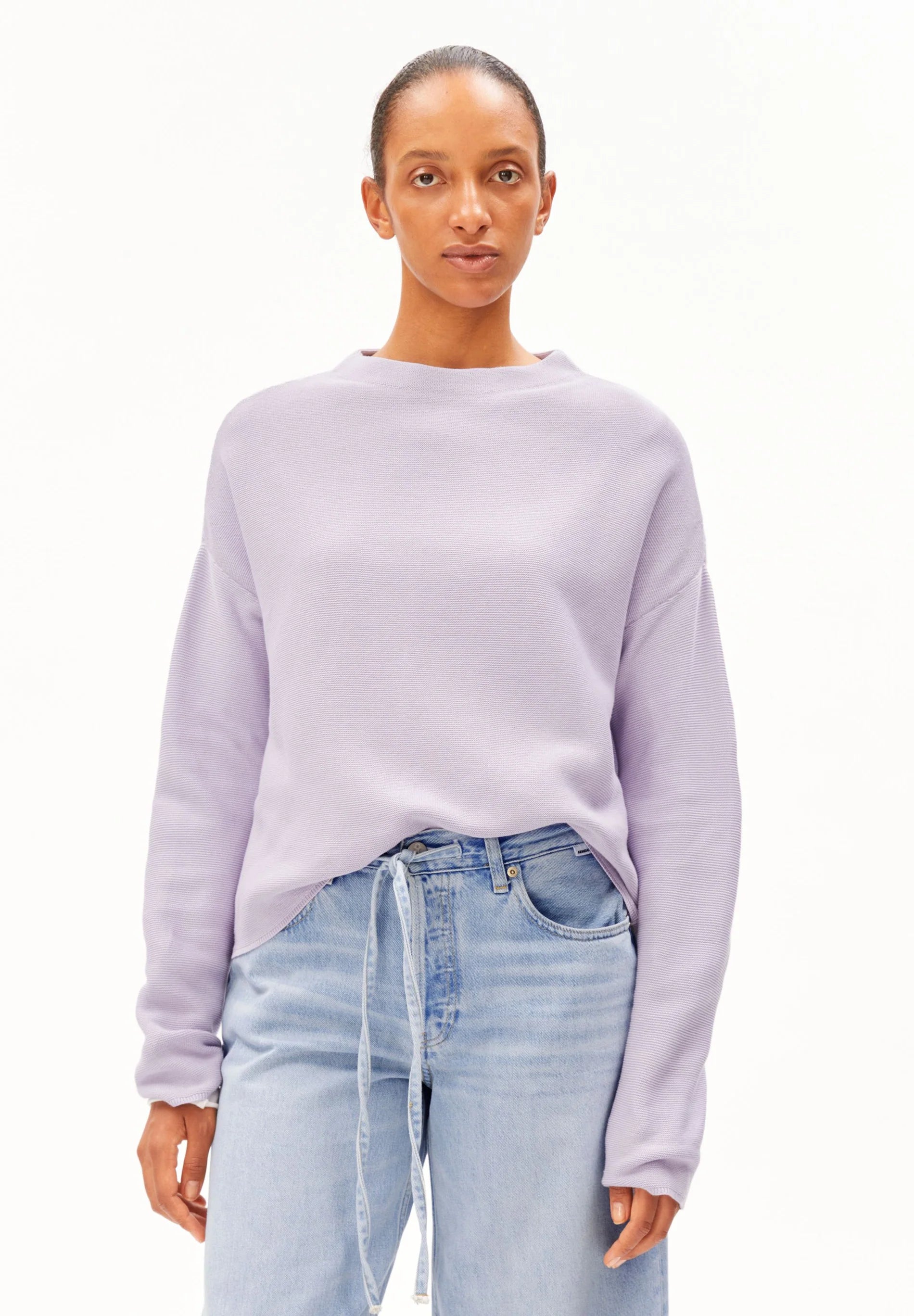 Merinaa Links Links Sweater Moonlit Lilac | ARMEDANGELS