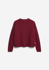 Merinaa Links Links Sweater Velvet Red | ARMEDANGELS