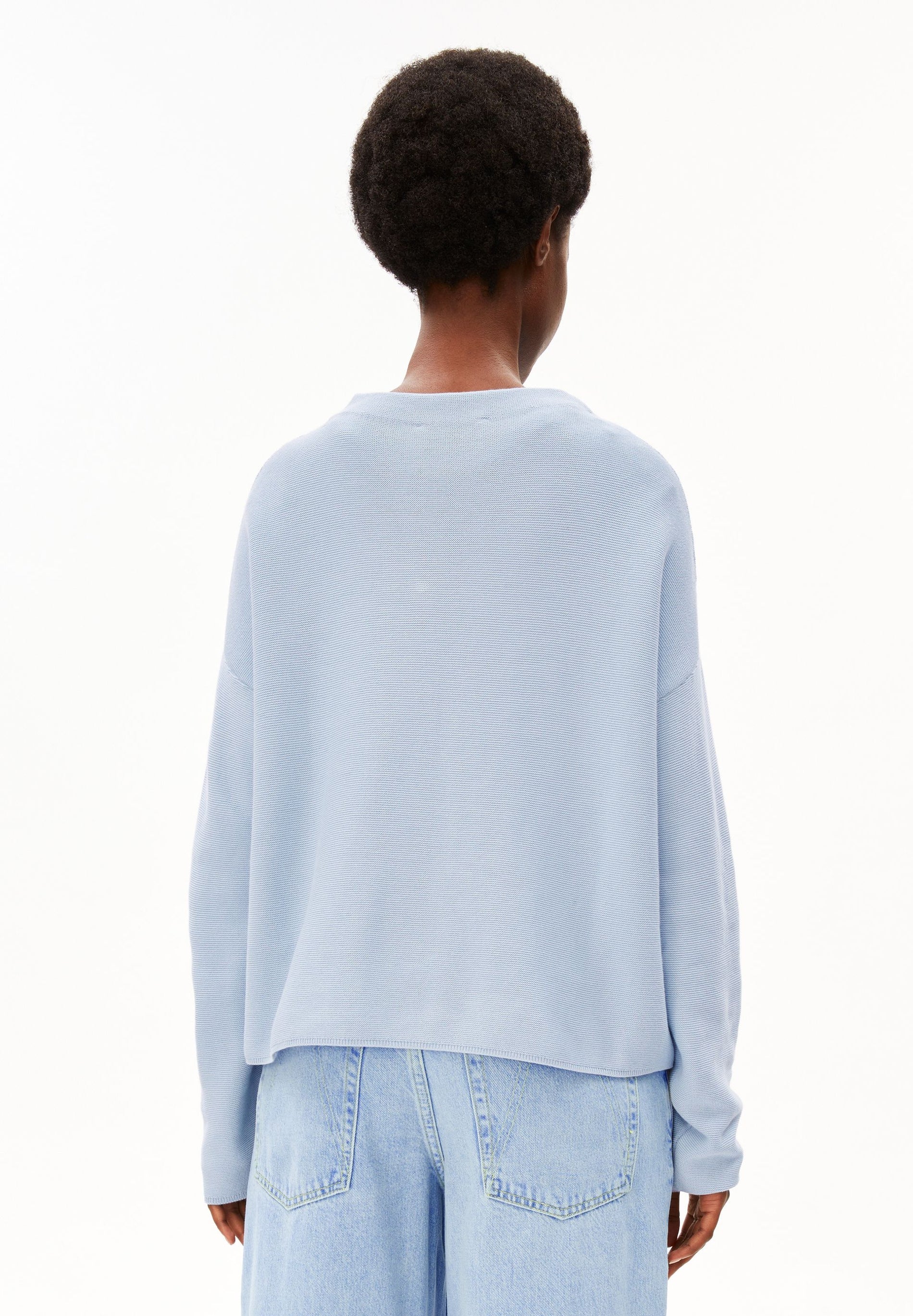 Merinaa Links Links Sweater Mistblue | ARMEDANGELS