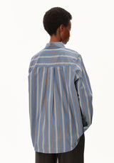 Stripe Wide Blouse Dusty Moon - Amberwood | ARMEDANGELS