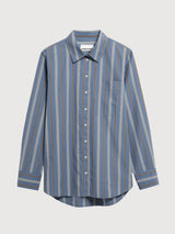 Start with Stripe Loose Shirt Blouse Dusty Moon | ARMEDANGELS