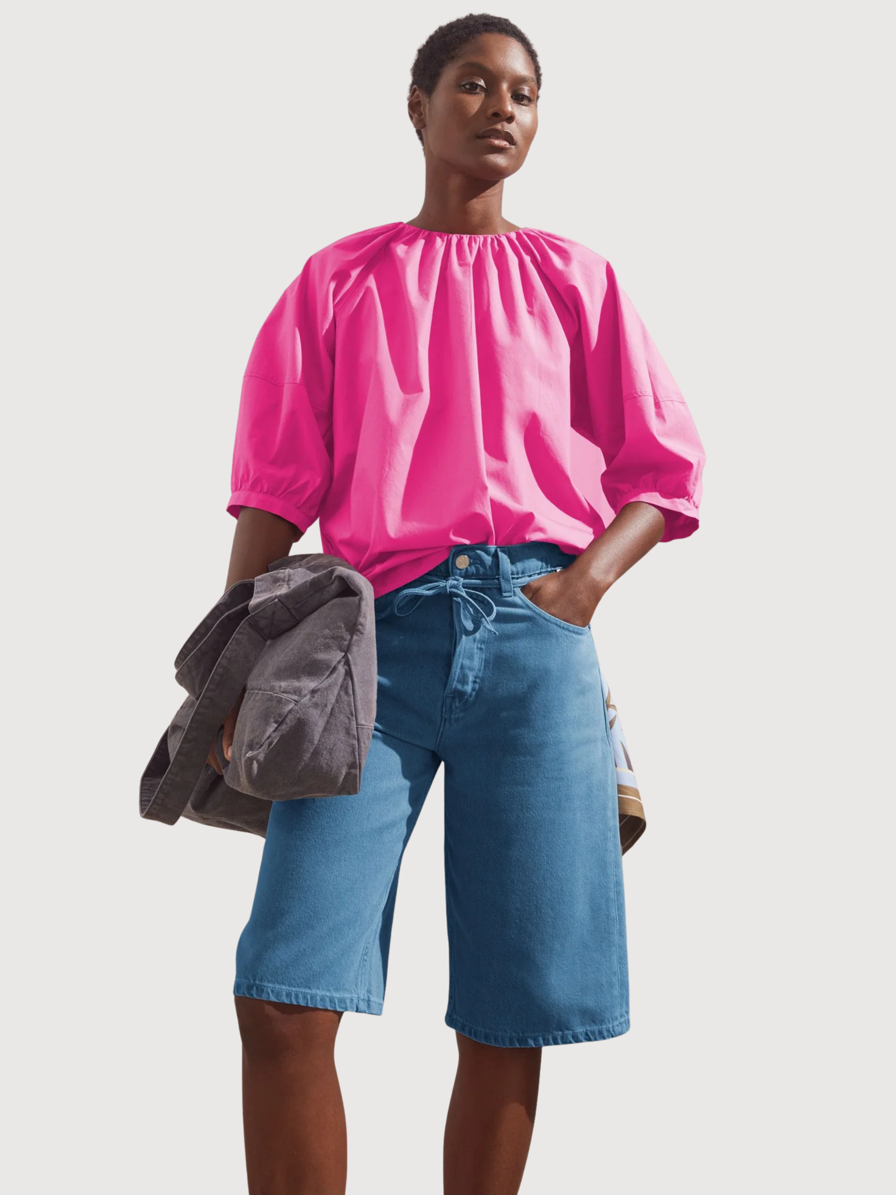 Blouse Balloon Sleeve Very Berry | Armedangels