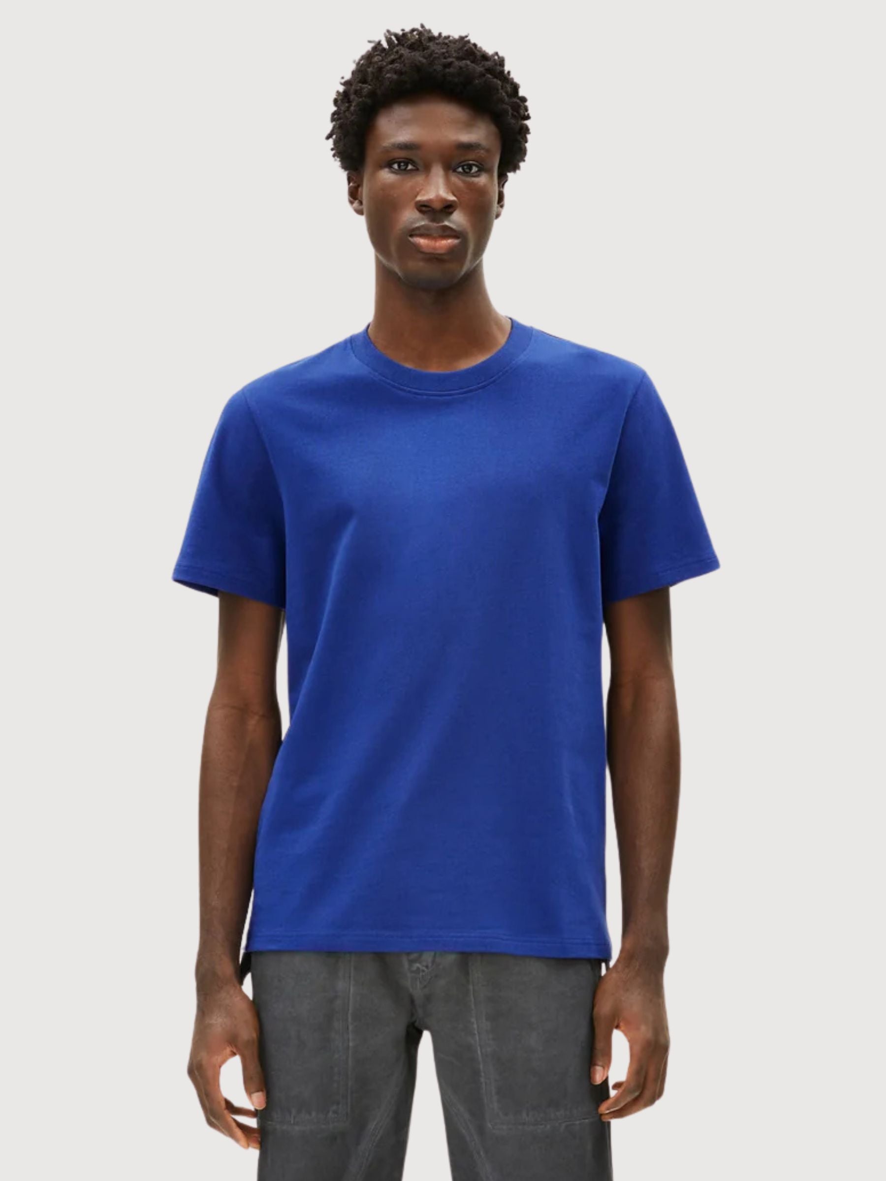 T-Shirt Maarkos Blue Man | Armedangels