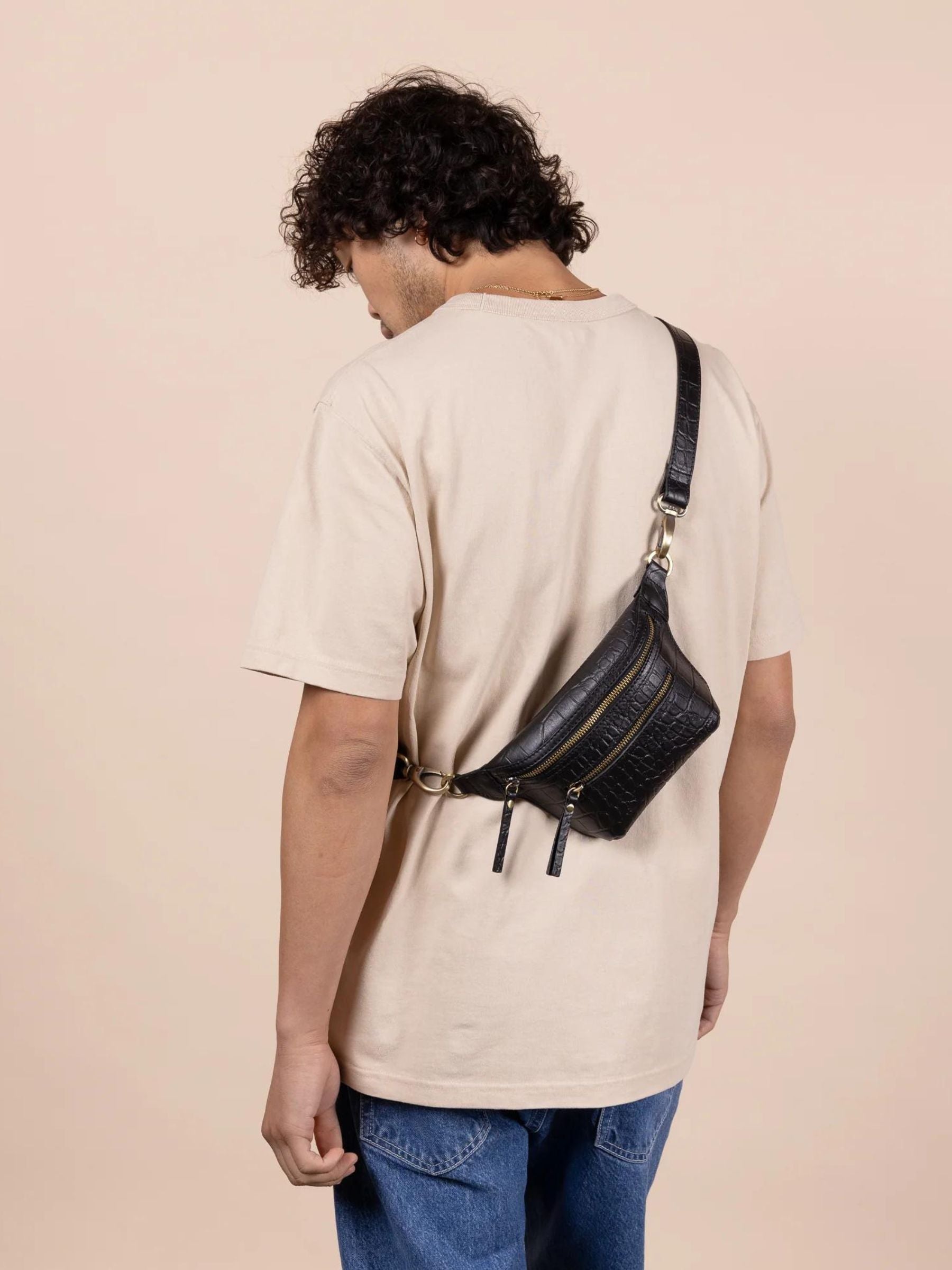 Becks Penner Bag Black Croco | O My Bag
