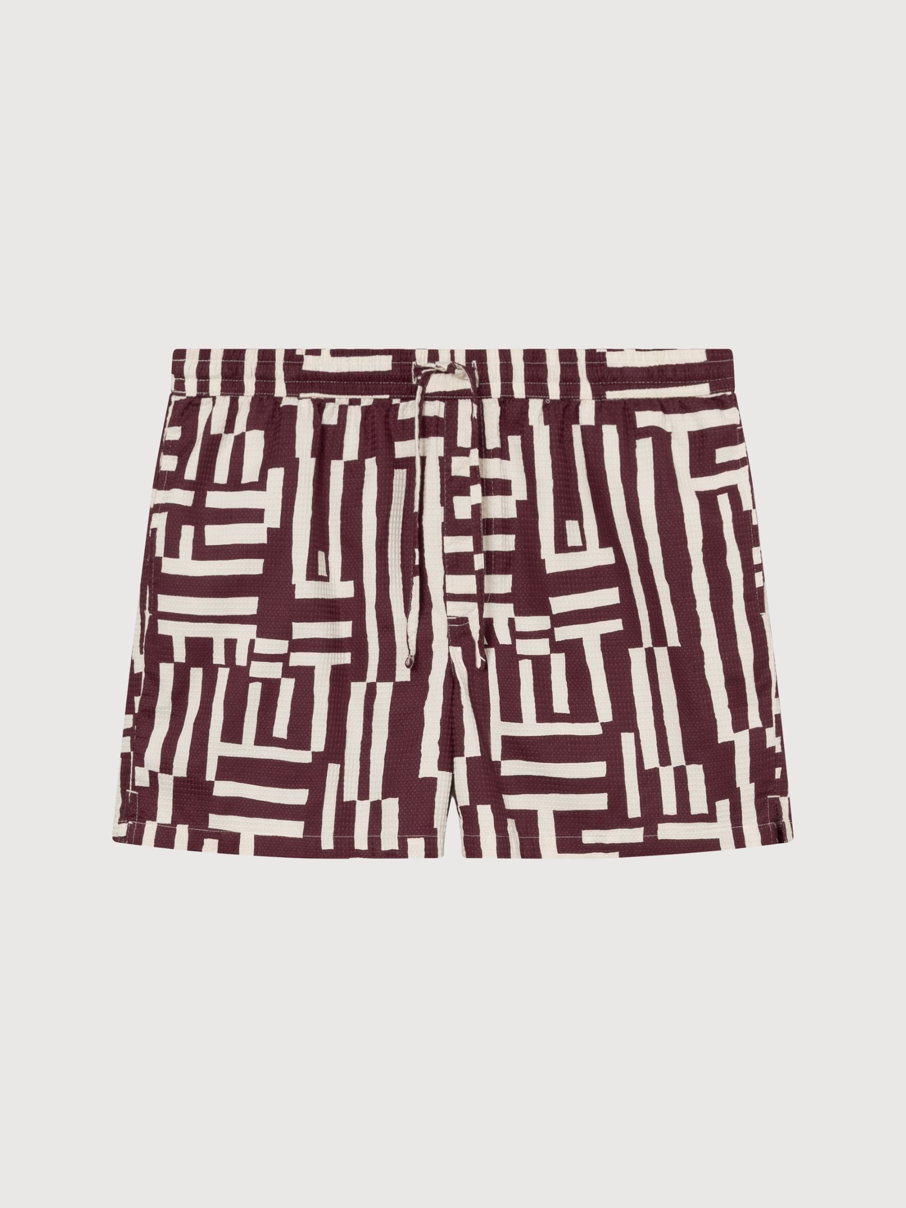 Shorts Essingen Lines & Sticks Fig Red | Dedicated