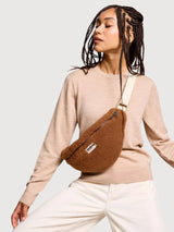 Fanny Pack Sasha Teddy Brown | Hindbag