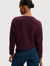 Longsleeve Natalia MitternachtCaberne Wool | Stapf