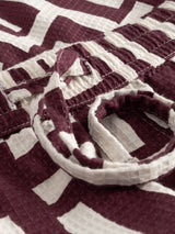 Shorts Essingen Lines & Sticks Fig Red | Dedicated