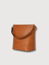 Bobbi Cognac Leder Maxi Bucket Bag | O My Bag