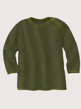 Sweatshirt Melange in wool Olive | Disana