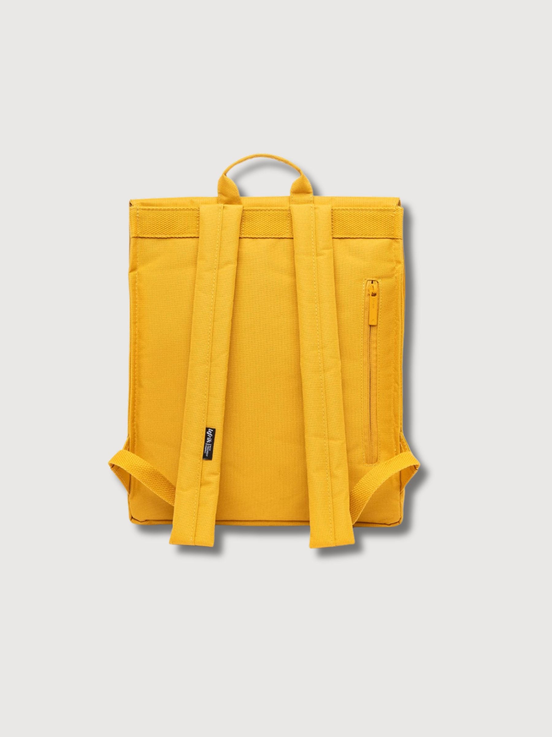 Handiger Mini -Senf -Rucksack im recycelten Polyester i lefrik