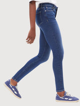 Jeans tillaa x allungamento iris blu in cotone organico i armadi.