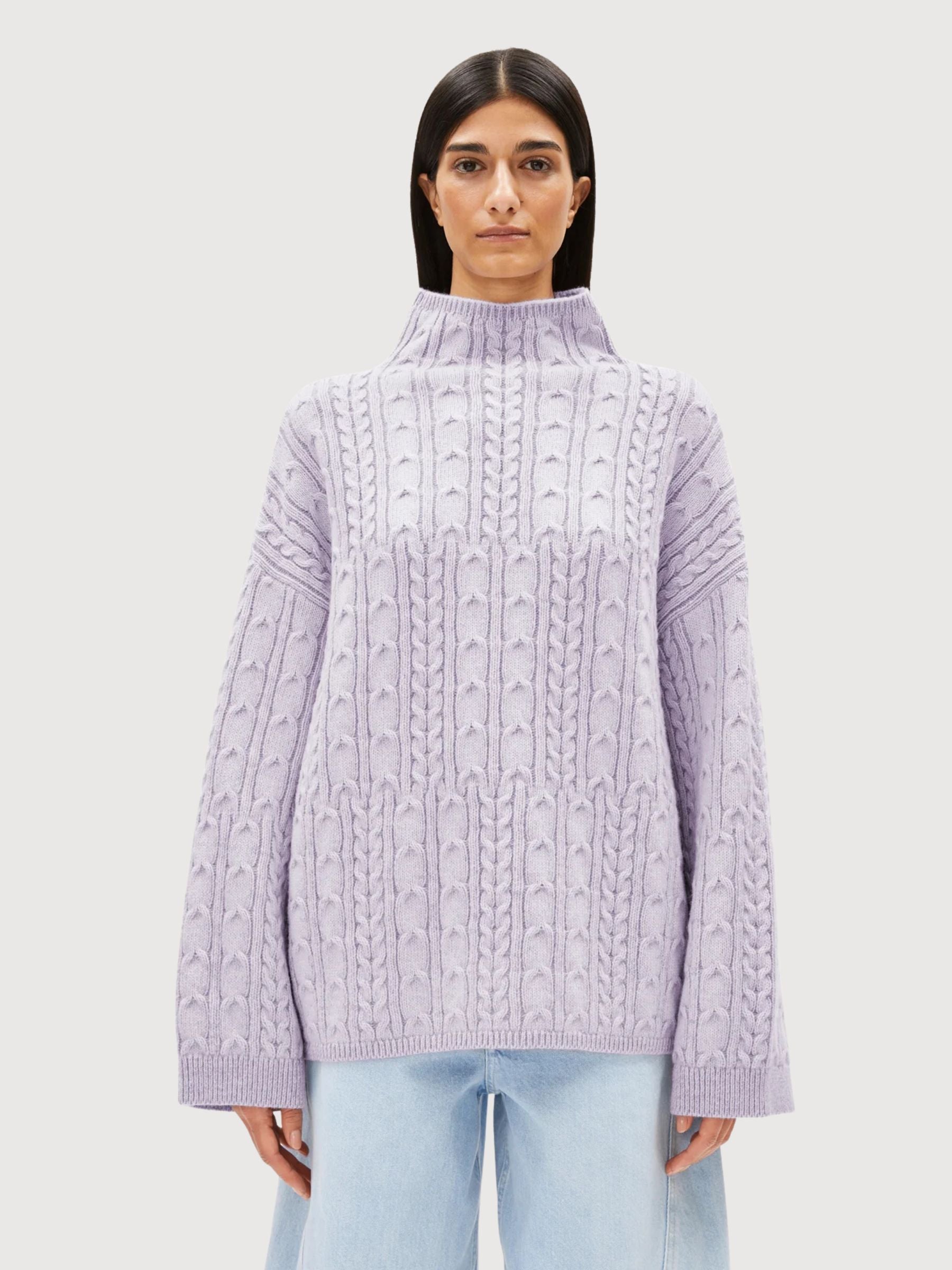 Pullover Aaori Venice Purple Donna | Armedangels