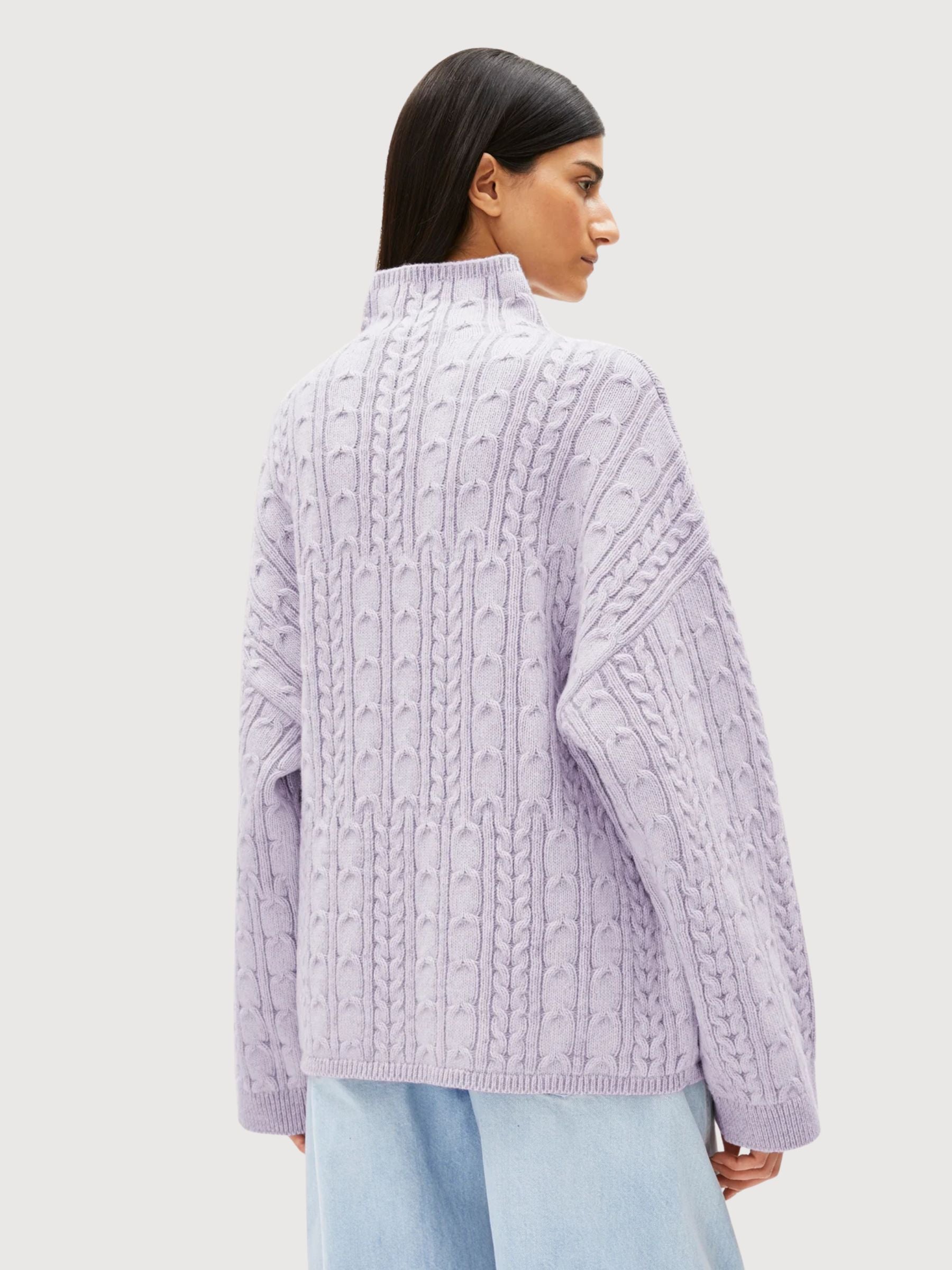 Pullover Aaori Venice Purple Donna | Armedangels