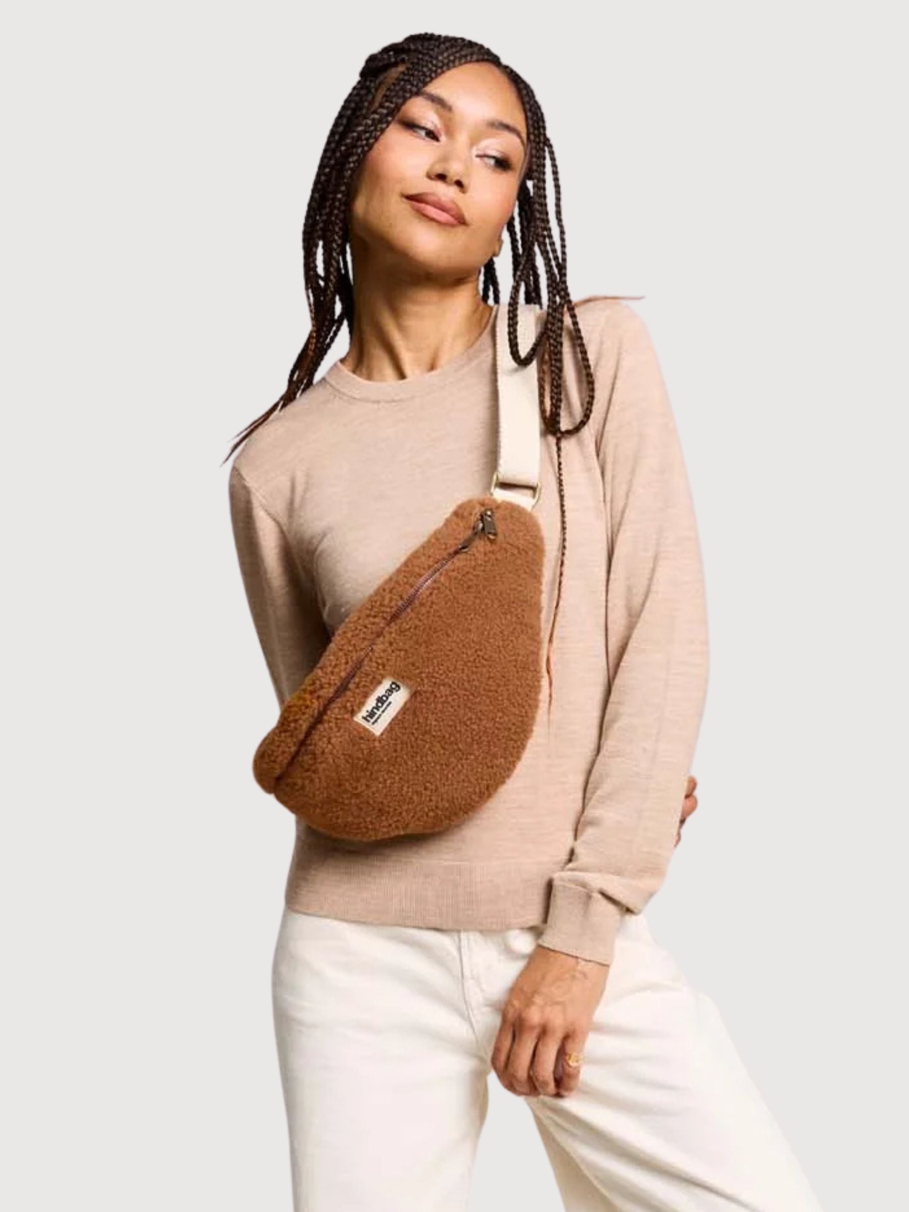 Marsupio Sasha Teddy Marrone | Hindbag