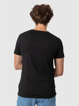 Daniel T-shirt Smile Black | Re-Bello