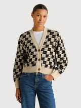Kanan Pepita Cats Cardigan | DEDICATED